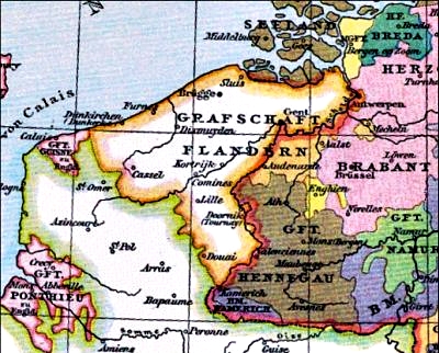 Hertugdmmet Flandern omkring 1400