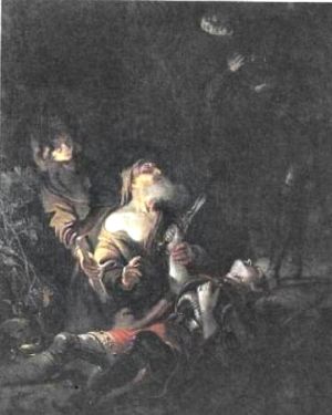 Part of Karel van Mander's painting Prince Svend's body is found