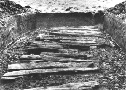 Plankevej fra sen bronzealder i Skalsdalen