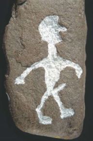 Petroglyph on a stone from
Truehjgrd in Himmerland