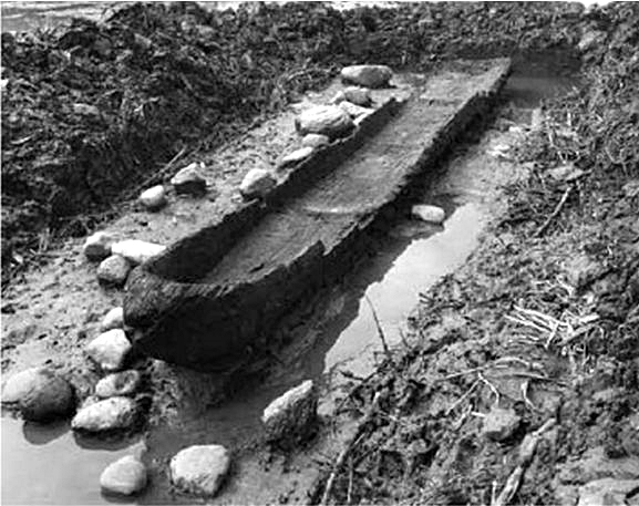 Bronze Age dugout from 
Vesters