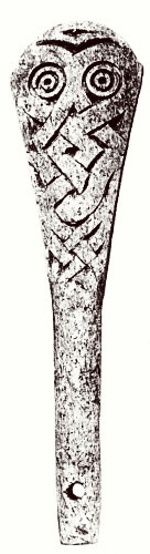 Tuning screw for a stringed instrument from the Iron Age found at Tissø.
