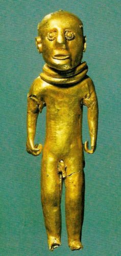 Gold male figure from the Germanic Iron Age