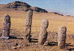 Stone men from present Mongolia