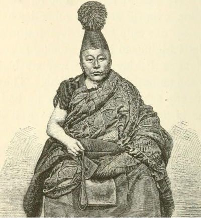 Drawing of Tangutan lama used by Przhevalskii