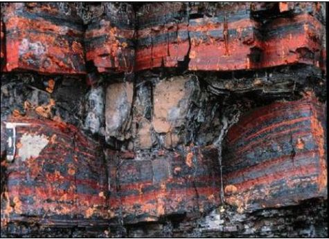 Bndet jernmalmforekomst fra Mackenzie Mountains i Canada