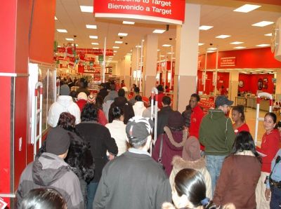 Opening of a Target shop Black Friday