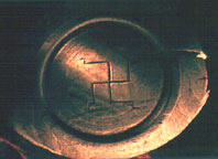 Svastika motif found in the Taklamakan desert in Central Asia.