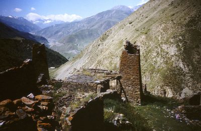 Forsvarstrne i Nord Ossetien i Kaukasus Bjergene