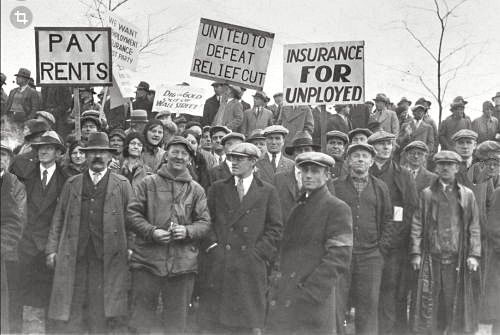 Amerikanske arbejdslse omkring 1930