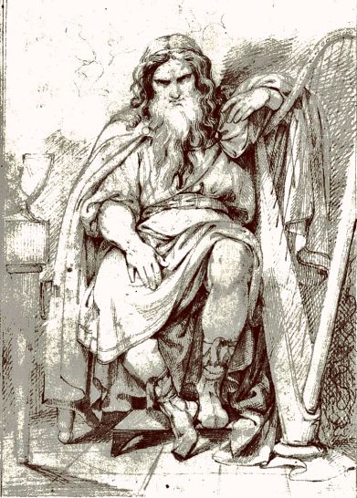 Brage, skjaldekunstens gud  og søn af Odin.