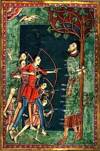 The death of Saint Edmund