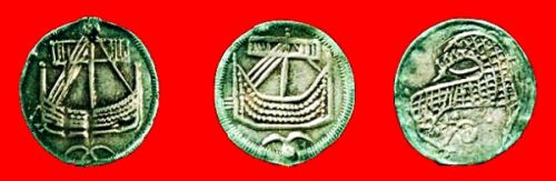 Three coins minted in Haithabu 