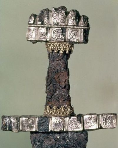 Handle of a sword found in Haithabu