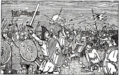 Håkon Adelstenfostre i kamp mod Gunhilds sønner