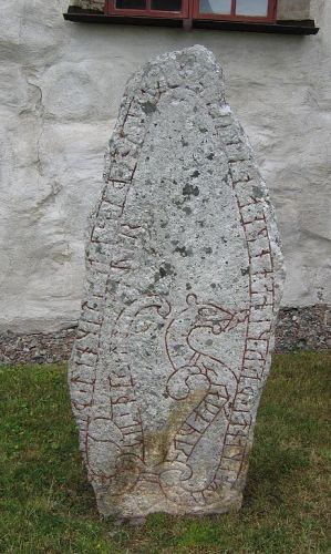 One of Orkesta rune stones
