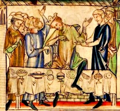 Hardicanute's death in old English manuscript