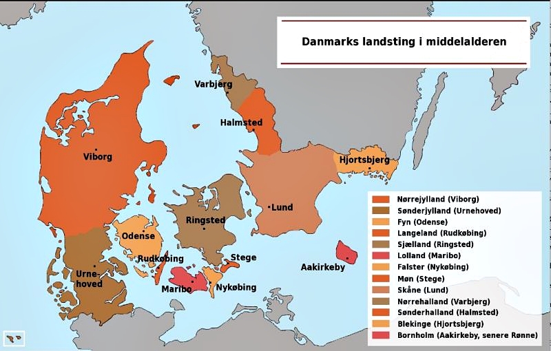 Denmark's county council in the Middle Ages