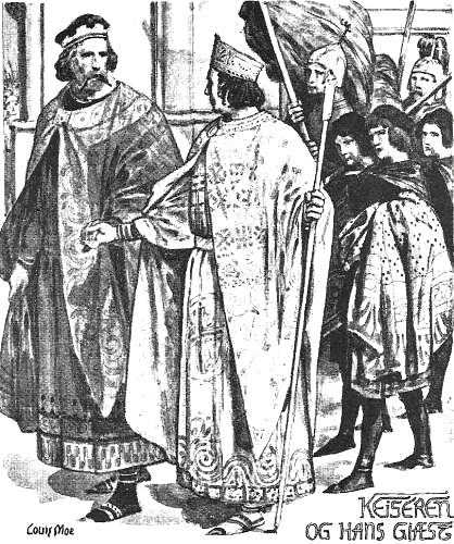Erik Ejegod i samtale med kejseren i Konstantinopel