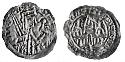 Coin minted by king Niels