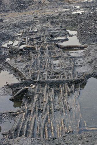 Ertebølle ruse af flettede pilekviste fundet ved Slivsø syd for Haderslev