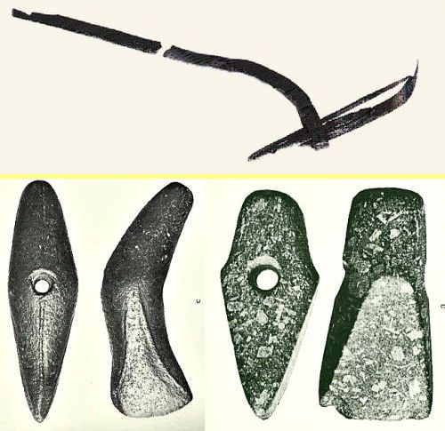 Ard and battle axes from bronze age
