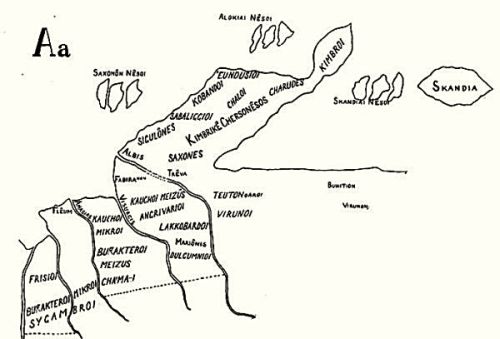 Ptolemæus Danmarkskort