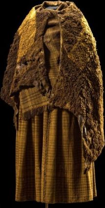 The Huldremose woman's dress as it appears today