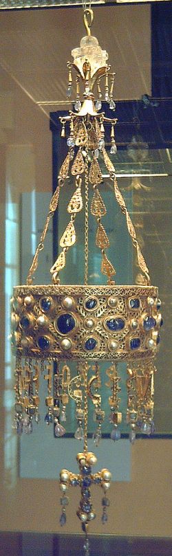 Krone fra kong Recceswinth's tid fundet i Guarranzar nær Toledo