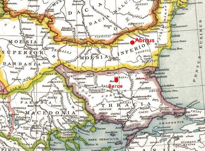 Roman provinces on 
Balkan