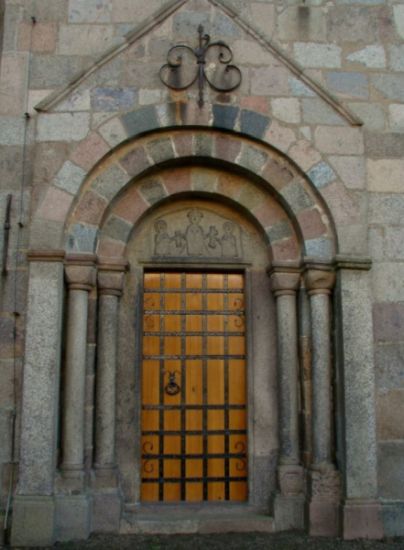 Romanesque portal in SÃ¸rup Church