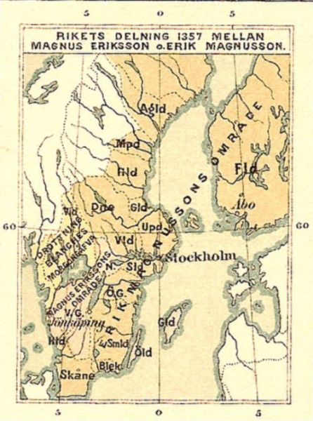 Sveriges deling i 1357