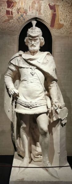 Statue af Valdemar Atterdag udfÃ¸rt af Theodor Storm