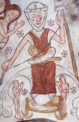 The spinning Eve on fresco