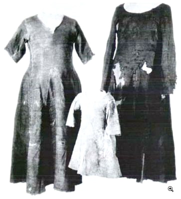 Dresses excavated at Herjolfsnæs Cemetery in Greenland