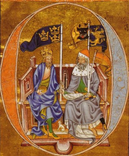 King Albrecht af Mecklenburg og hans fader hertug Albrecht af Mecklenburg