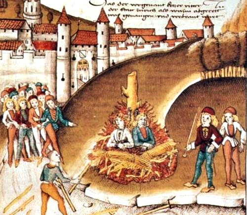 The punishment for homosexuality in the Middle Ages