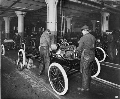 Ford T produktionslinie