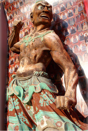 A strong man - mural from the Dunhuang caves