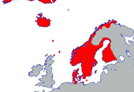 The Scandinavian Kalmar Union - ruled by Margrete 1.