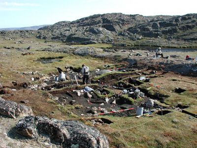 Excavation of Norse settlement on Baffin Island