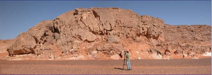 Glacial deposits from Ordovician in Sahara