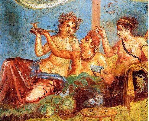 Fresco fra Pompeji