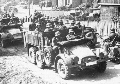 German troops in Poland