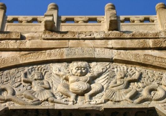 Dekoration på en portal fra Western Xia