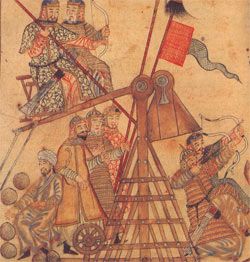 Mongol siege machines - Persian drawing