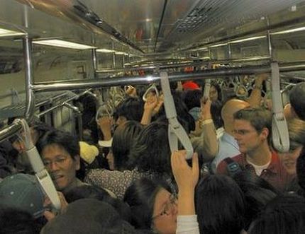 Subway in rush hours