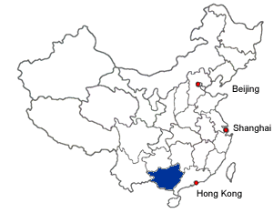 Den moderne provins Guanxi