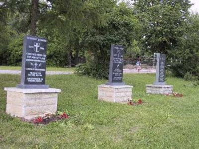 Memorials for danish soldiers at Kinderheim in Estonia