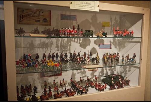 A selection of the young Churchill's toy soldiers